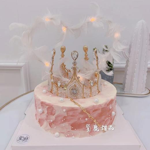 ins粉色梦幻羽毛皇冠 商品图0