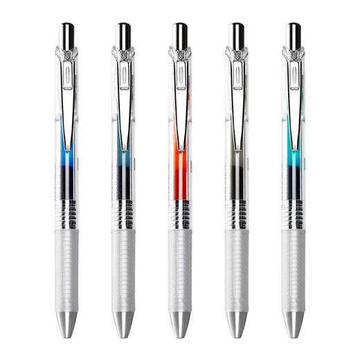 派通0.5mm透明杆中性笔黑色BLN75TL-A速干 商品图0