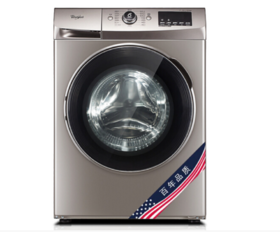 惠而浦(Whirlpool（251330）滚筒洗衣机智能一级能效节能家用 第六感智能精控低温洗护 WG-F80920BK 8公斤