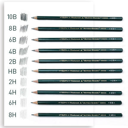 三菱9800木杆铅笔2H/HB/2B 商品图2