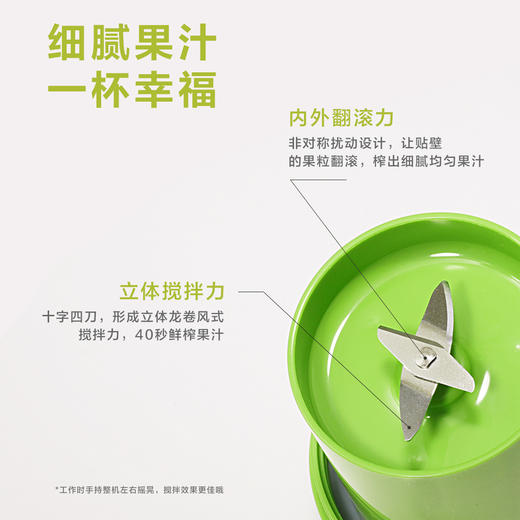 格力·榨汁杯 果汁杯 BP-3001Z（青柠绿） 商品图2