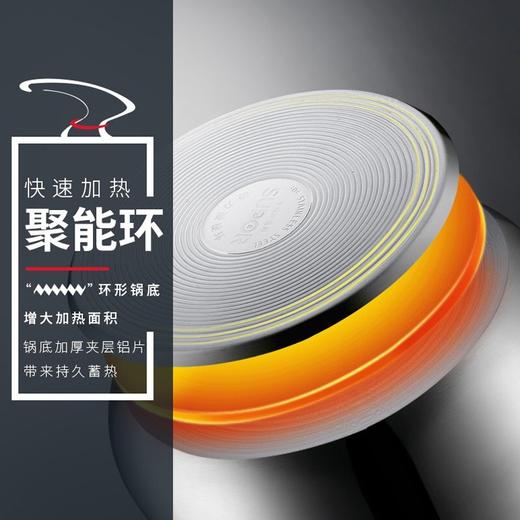 苏泊尔（508523）（SUPOR） 汤锅ST24JA1 巧立304不锈钢带盖复底深汤锅 闷锅电磁炉燃气煮锅 商品图1