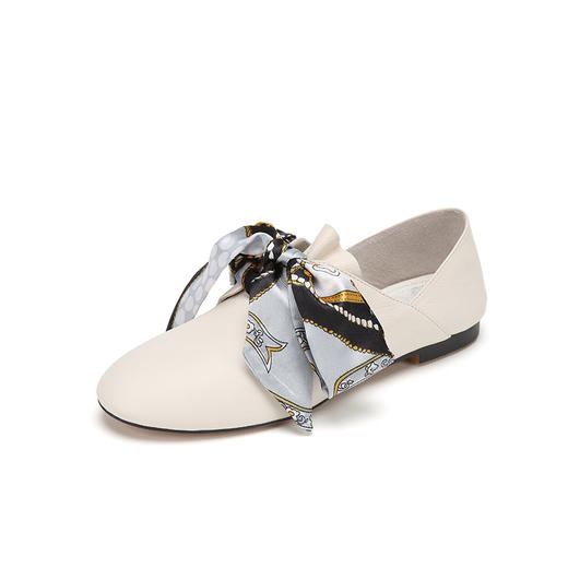 西村名物商场同款平底单鞋女2019新款时尚懒人小皮鞋子X29AM10101 商品图1