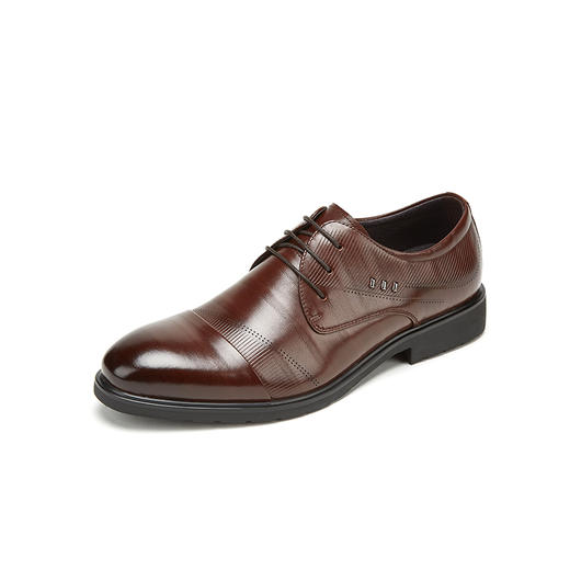 西村名物商场同款男士牛皮鞋2020春季新款商务正装休闲皮鞋男1091 商品图2