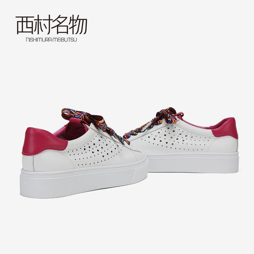 西村名物商场同款小白鞋女2019新款休闲板鞋平底单鞋女X29AM10051 商品图2