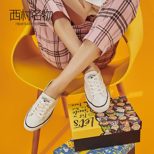 西村名物商场同款包头拖鞋平底舒适2019秋季新款一脚蹬30791 商品图0