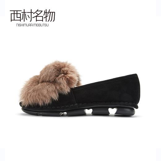 西村名物羊皮加绒保暖毛毛鞋乐福鞋2019冬季新款X29CM34461 商品图2