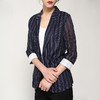丁摩 大气简约 真丝苎麻小西服通勤外套20-34DB399240531 商品缩略图4