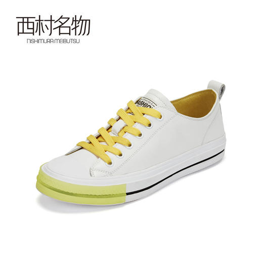 西村名物商场同款平底板鞋女休闲舒适2019秋季新款小白鞋女X29CM30801 商品图1