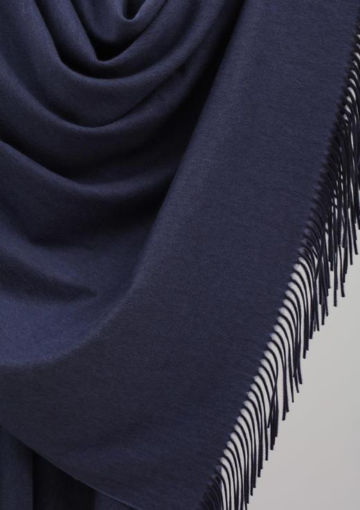  水波纹交织斜纹羊绒披毯 SJF92P601N 商品图2