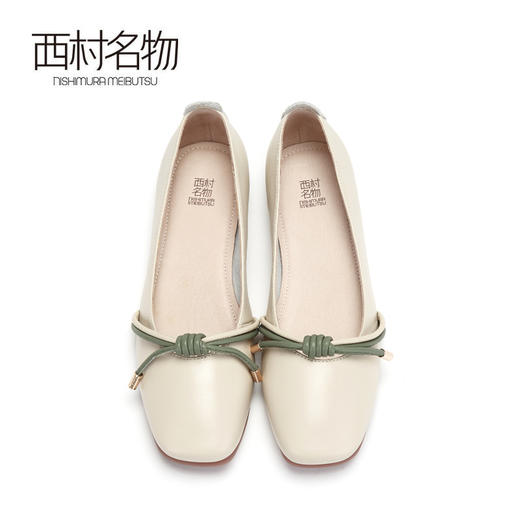 西村名物商场同款休闲舒适奶奶鞋女低跟平底百搭春季新款32371 商品图2