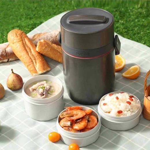 苏泊尔（508540）（SUPOR）魔法304不锈钢保温提锅KF17G1 深邃灰 商品图3