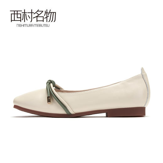 西村名物商场同款休闲舒适奶奶鞋女低跟平底百搭春季新款32371 商品图3
