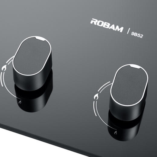 老板（508181
）嵌入式智能燃气灶 一级能效 4.2kW大火力 黑晶防爆玻璃面板 立体锅架 JZT-9B52 商品图3