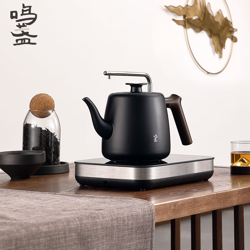 鸣盏恒温自动上水烧水壶 304不锈钢电热水壶 煮茶壶套装 MZ-035