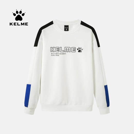 KELME卡尔美秋冬时尚休闲外套男运动插边套头衫宽松韩版学生卫衣 商品图1