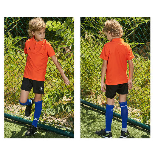 KELME卡尔美 儿童运动polo衫男女小学生短袖定制翻领T恤速干夏季 商品图4