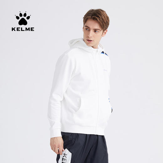 卡尔美春秋男士休闲卫衣运动连帽套头外套插色时尚上衣外套 商品图0