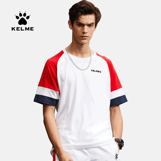 KELME卡尔美新款短袖男t恤夏季潮流半袖宽松时尚上衣圆领透气 商品图0