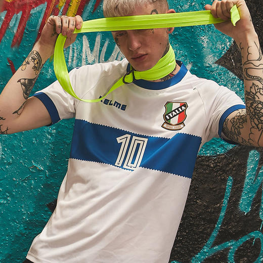 kelme卡尔美 传奇杯意大利客场短袖足球服定制训练服男女球衣 商品图2