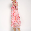 丁摩 真丝连衣裙飘逸系带印花时尚碎花桑蚕丝连衣裙20-94DB499 商品缩略图3