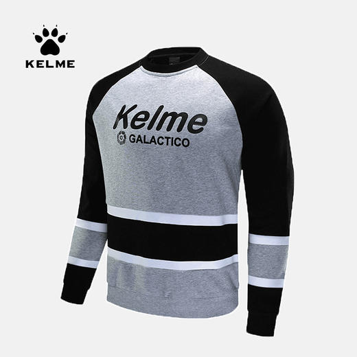 卡尔美运动套头新款男士圆领卫衣拼接休闲时尚套头衫 商品图0