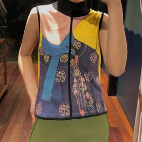 PLY-KNITS GRAY TANK 高领背心 CD62A