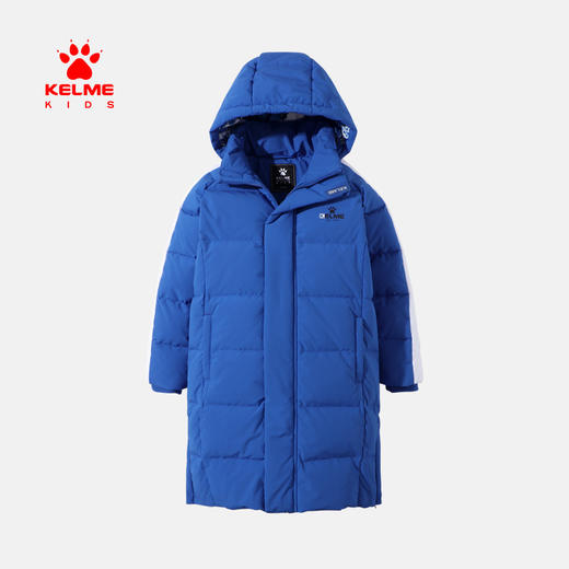kelme（kids）冬季新款男童中长款羽绒服加厚连帽可收纳外套36943006, 商品图1