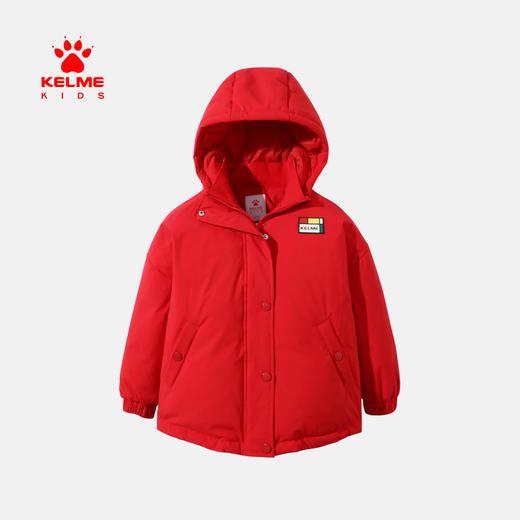TM-kelme（kids）冬季新款女童薄羽绒服童装连帽绣花洋气羽绒外套36944014 商品图0