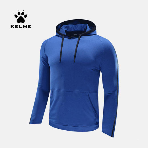 卡尔美男士新款休闲外套运动连帽卫衣轻薄套头衫运 商品图0