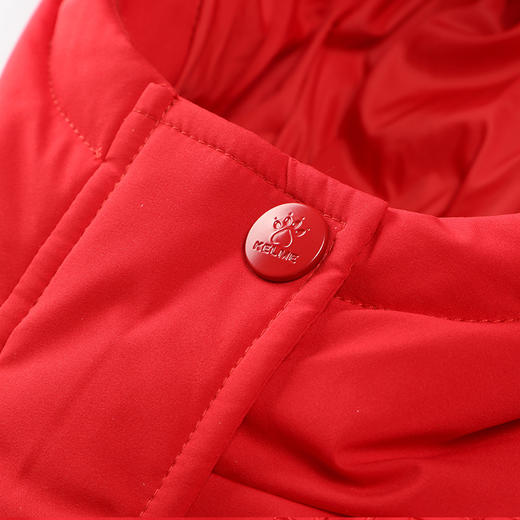 TM-kelme（kids）冬季新款女童薄羽绒服童装连帽绣花洋气羽绒外套36944014 商品图3