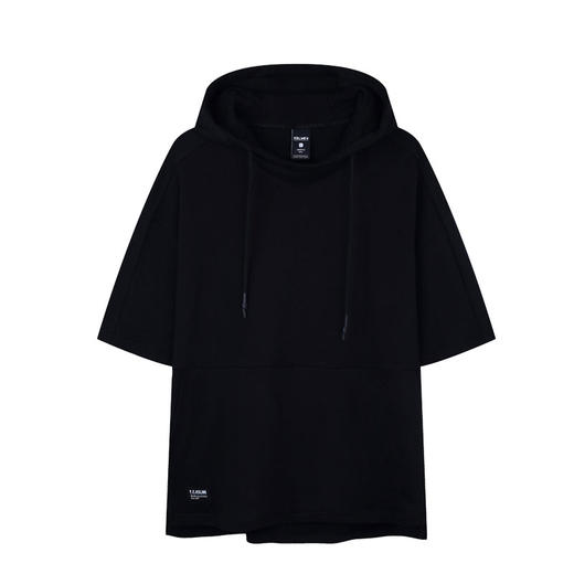 卡尔美 男士运动卫衣五分袖半袖套头衫休闲T恤外套新款 商品图4