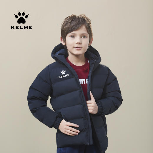 kelme卡尔美 儿童运动棉服男女足球训练外套学生棉衣保暖棉袄男童 商品图0