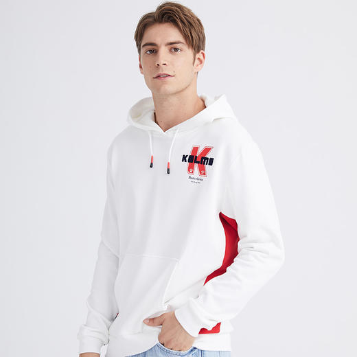 KELME卡尔美男士秋冬连帽卫衣外套时尚休闲学生上衣套头衫 商品图2