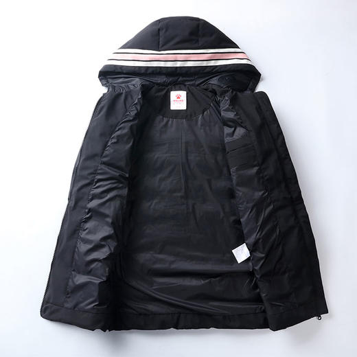 kelme（kids）女童中长款羽绒服秋冬新款白鸭绒舒适保暖外套 商品图3