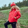 TM-kelme（kids）冬季新款女童薄羽绒服童装连帽绣花洋气羽绒外套36944014 商品缩略图2