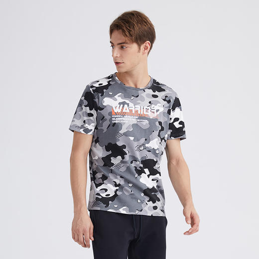 KELME卡尔美夏季新款迷彩短袖上衣秋季运动休闲时尚半袖宽松 商品图4