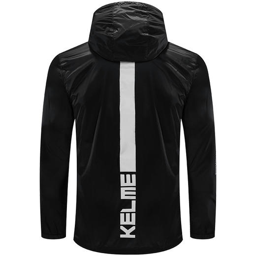 卡尔美休闲男士运动风衣连帽跑步外套男训练薄款梭织夹克 商品图1