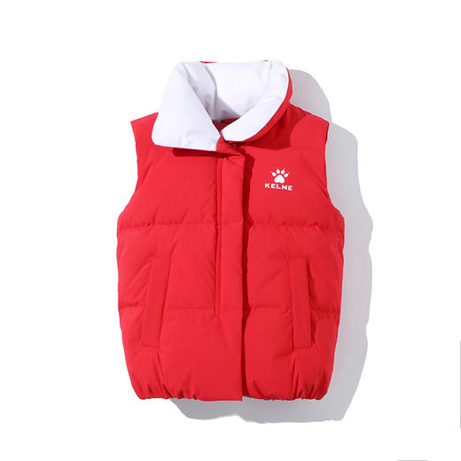 kelme（kids）儿童羽绒马甲舒适保暖女童双面穿羽绒背心 商品图3