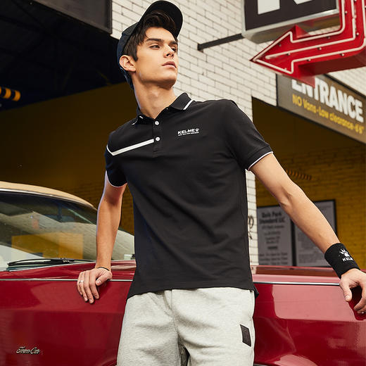 卡尔美 男士运动Polo衫翻领保罗短袖休闲纯棉团购商务T恤 商品图1