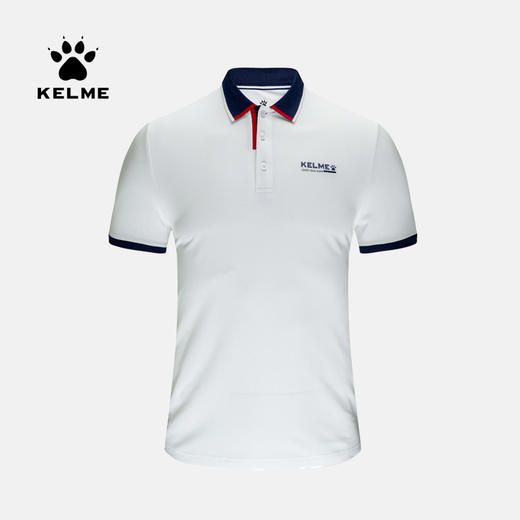 卡尔美POLO衫男短袖纯棉纯色时尚休闲商务翻领修身保罗衫T恤 商品图1