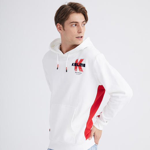 KELME卡尔美男士秋冬连帽卫衣外套时尚休闲学生上衣套头衫 商品图1