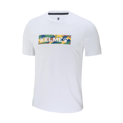 卡尔美短袖T恤男夏季新舒适透气运动休闲圆领纯棉针织上衣 商品图4