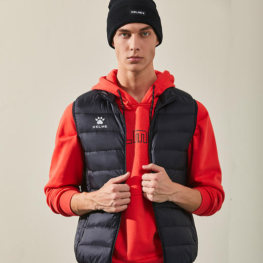 kelme卡尔美 运动羽绒马甲男 秋冬训练背心 官方旗舰轻薄保暖坎肩 商品图3