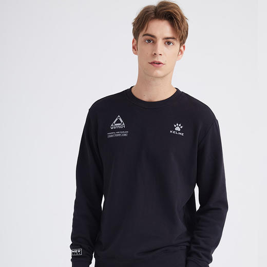 KELME卡尔美新款男圆领休闲卫衣运动时尚套头衫宽松外套上衣 商品图3