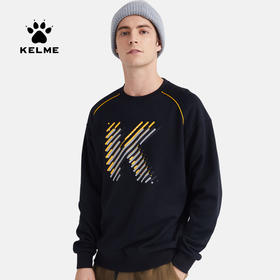 KELME卡尔美男士卫衣新款秋运动生活套头衫圆领针织休闲上衣