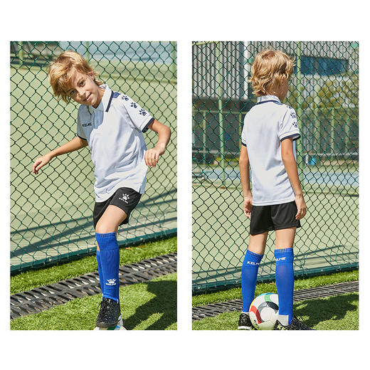 kelme卡尔美 儿童运动上衣速干透气Polo衫足球训练跑步T恤男童夏 商品图4