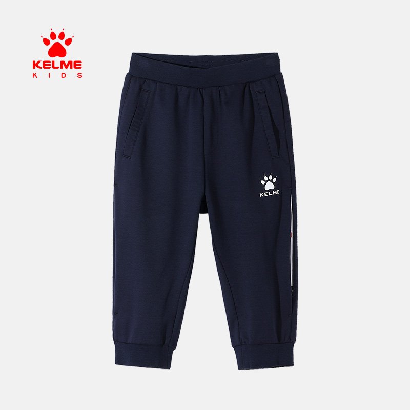 kelme（kids）新款夏装儿童男童针织中裤潮宝宝休闲裤七分裤
