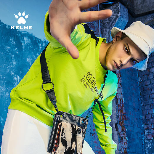 KELME卡尔美秋冬时尚休闲外套男运动插边套头衫宽松韩版学生卫衣 商品图0