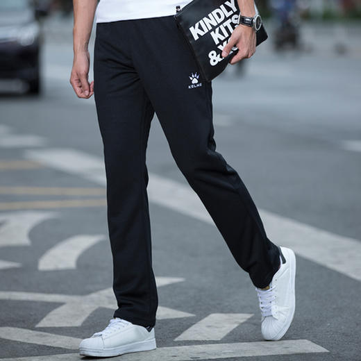 卡尔美运动裤男长裤正品休闲裤针织卫裤男直筒拉链运动裤 商品图2